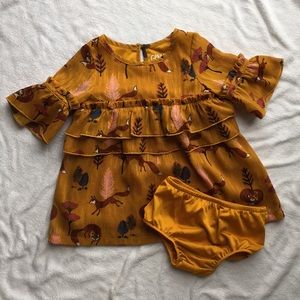 Oshkosh Zesty Gold Fox Dress ❤️